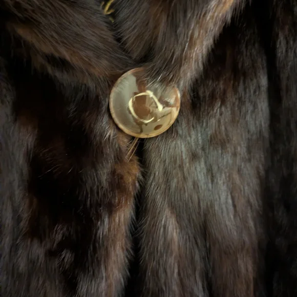 Vintage Mink Coat In Rich Brown